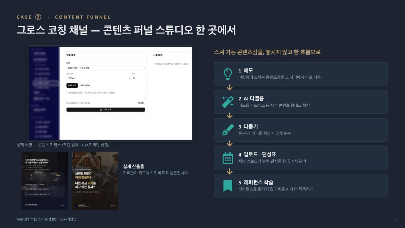 유입 퍼널 · A/B 테스트 화면